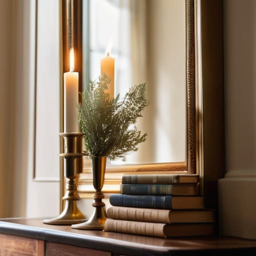 Finding Harmony Through Layering Decor on Fireplace Mantel