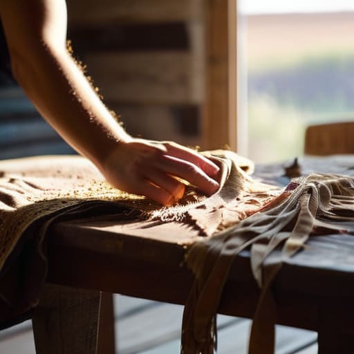 The Tactile Journey of Removing Old Chair Fabric.