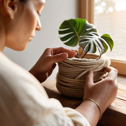 Bringing Your Creation Home with macramé.