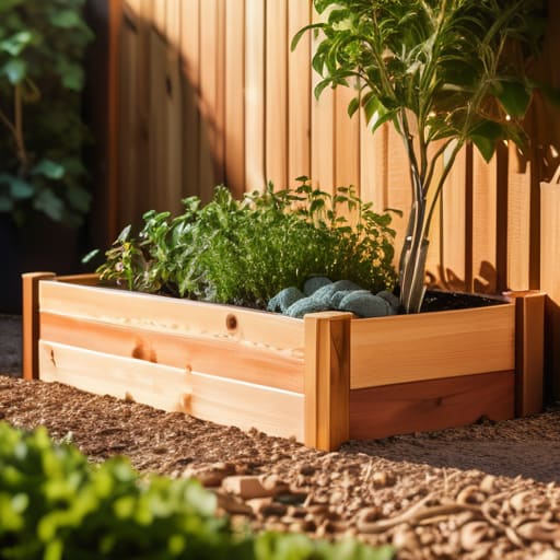Nurturing Your New Sanctuary with cedar planters.