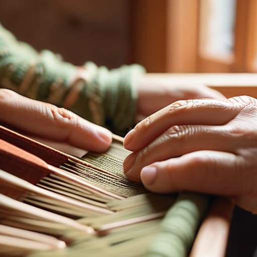 Weaving Your Way to Stillness on loom.