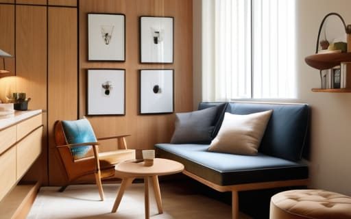 How to arrange furniture in a small room.