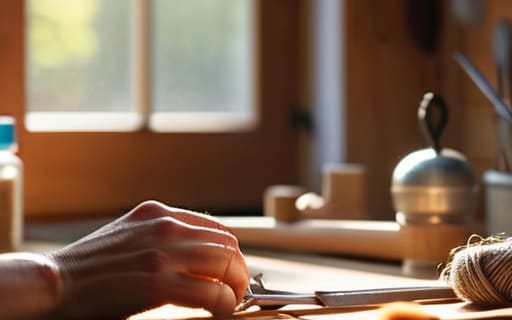 How to avoid hand strain when crafting.
