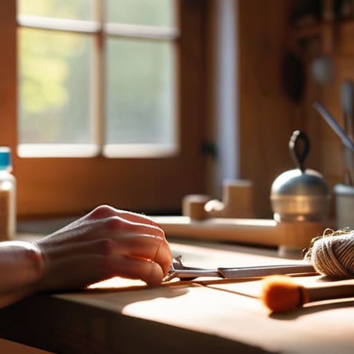 How to avoid hand strain when crafting.