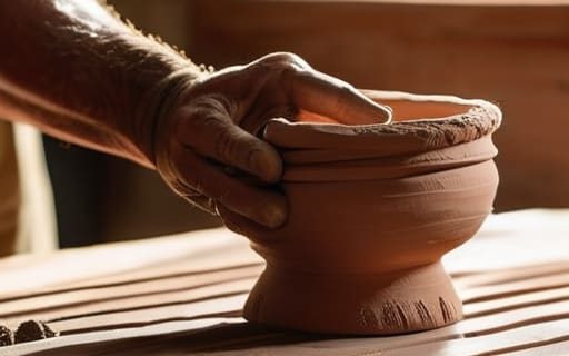 How to make pottery without a wheel.