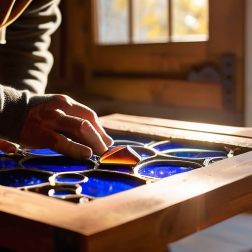 Guide on how to make stained glass.