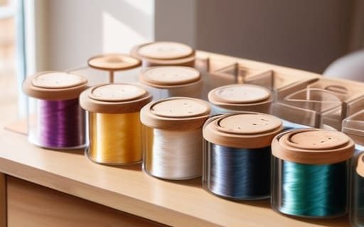 How to organise craft materials effectively.