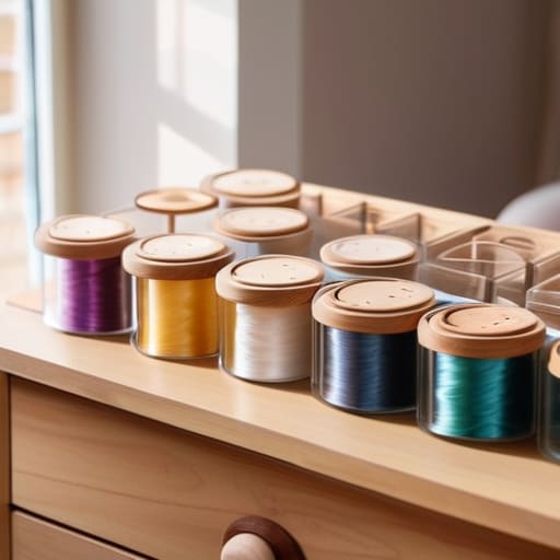 How to organise craft materials effectively.