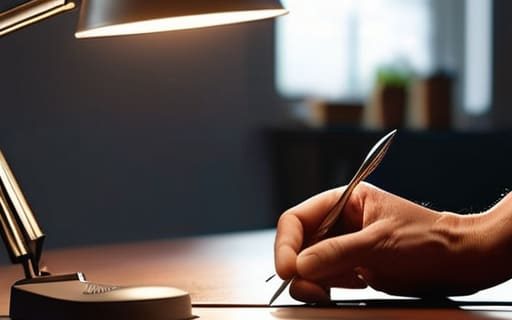 How to set up lighting for detailed work.