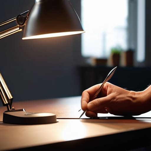How to set up lighting for detailed work.