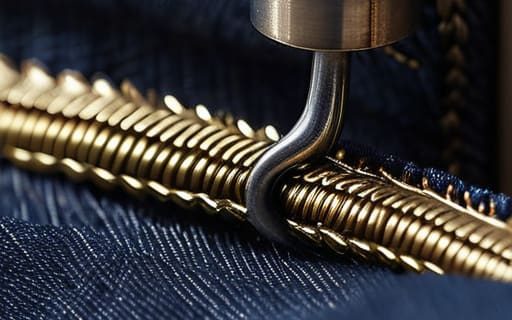 Guide on how to sew a zip.