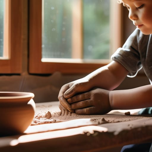 How to teach a child a craft patiently.