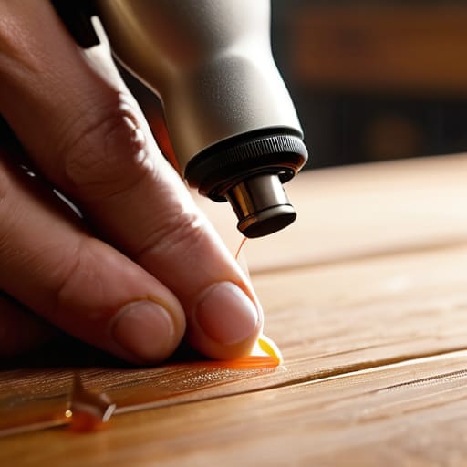 How to use a glue gun properly.