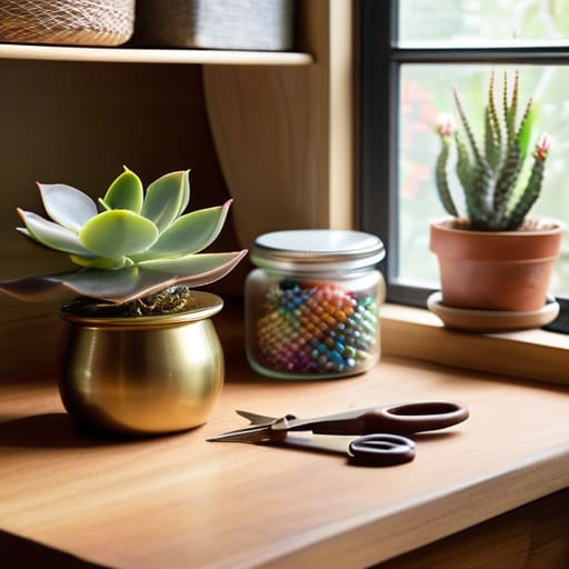 Organizing craft supplies for Finding Your Creative Flow.