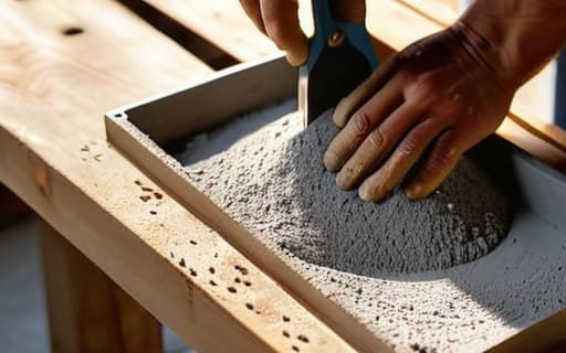 How to cast concrete planters using moulds.