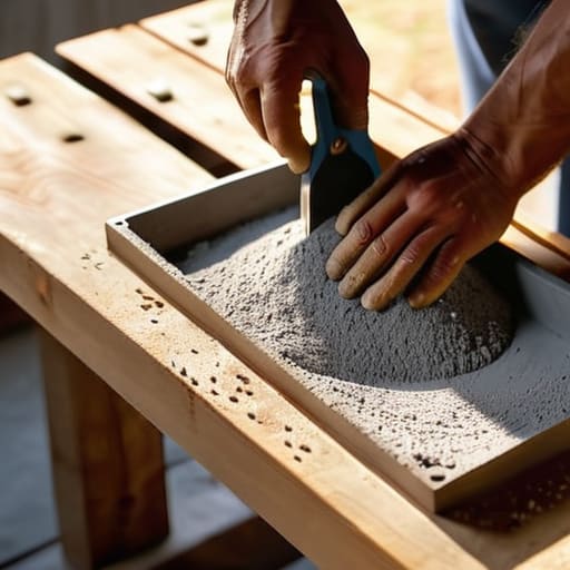 How to cast concrete planters using moulds.