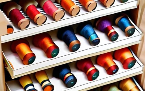 How to organise a craft cupboard efficiently.