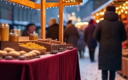 Tips on how to sell at a christmas market.