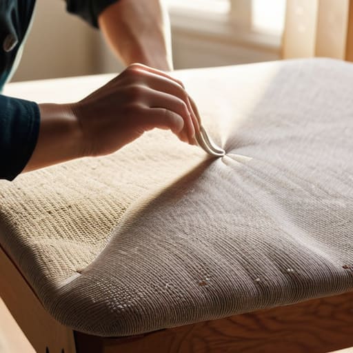 Learn how to make a chair pad.